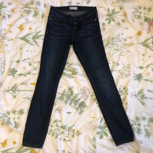 Madewell Skinny Skinny Dark Wash Jeans